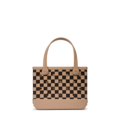 Bitty Bogg Bag - Checkered Camel/ Hot Cocoa